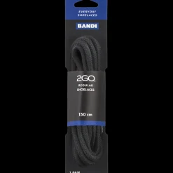 2GO Sorte Runde Snørebånd 150 cm