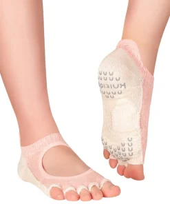 Knitido Plus "Kokoro" – Yoga & pilates tåsokker – Carnation