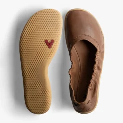 Vivobarefoot Asana Yin Ballerina Leather Womens – Tan