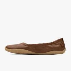 Vivobarefoot Asana Yin Ballerina Leather Womens – Tan