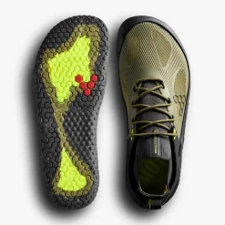 Vivobarefoot Motus Strength Mens – Forest Green/Acid Lime