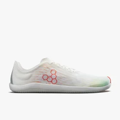 Vivobarefoot Primus Flow Mens – Bright White/Neon Orange