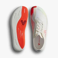 Vivobarefoot Primus Flow Mens – Bright White/Neon Orange