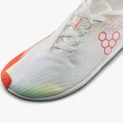 Vivobarefoot Primus Flow Mens – Bright White/Neon Orange