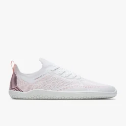 Vivobarefoot Primus Lite Knit Womens – White/Peach Melba