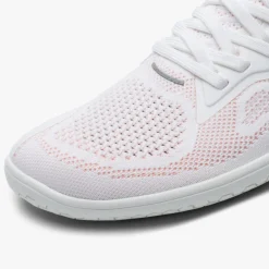 Vivobarefoot Primus Lite Knit Womens – White/Peach Melba