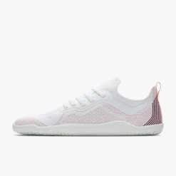 Vivobarefoot Primus Lite Knit Womens – White/Peach Melba