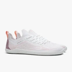 Vivobarefoot Primus Lite Knit Mens – White/Peach Melba