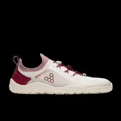 Vivobarefoot Primus Trail Knit FG Mens – Limestone/Rumba Red
