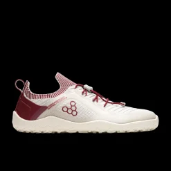 Vivobarefoot Primus Trail Knit FG Womens – Limestone/Rumba Red