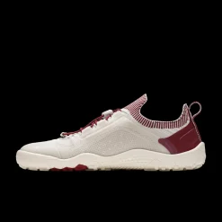 Vivobarefoot Primus Trail Knit FG Womens – Limestone/Rumba Red