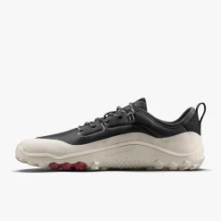 Vivobarefoot Tracker Leather AT Low Mens – Obsidian / White